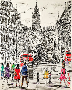 London Trafalgar Square painting