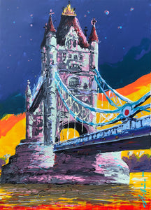 London Tower Bridge painting