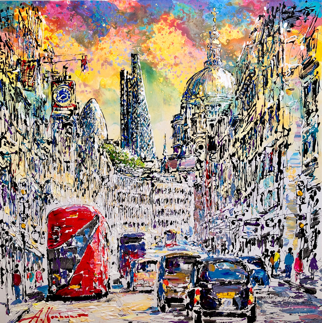 London Fleet Street painting